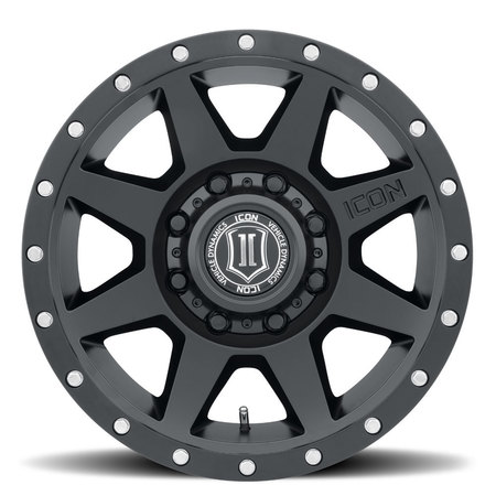 Icon Vehicle Dynamics ICON ALLOYS REBOUND HD SAT BLK -18 x 9/8 x 170/6MM/5.25IN BS 1818908152SB